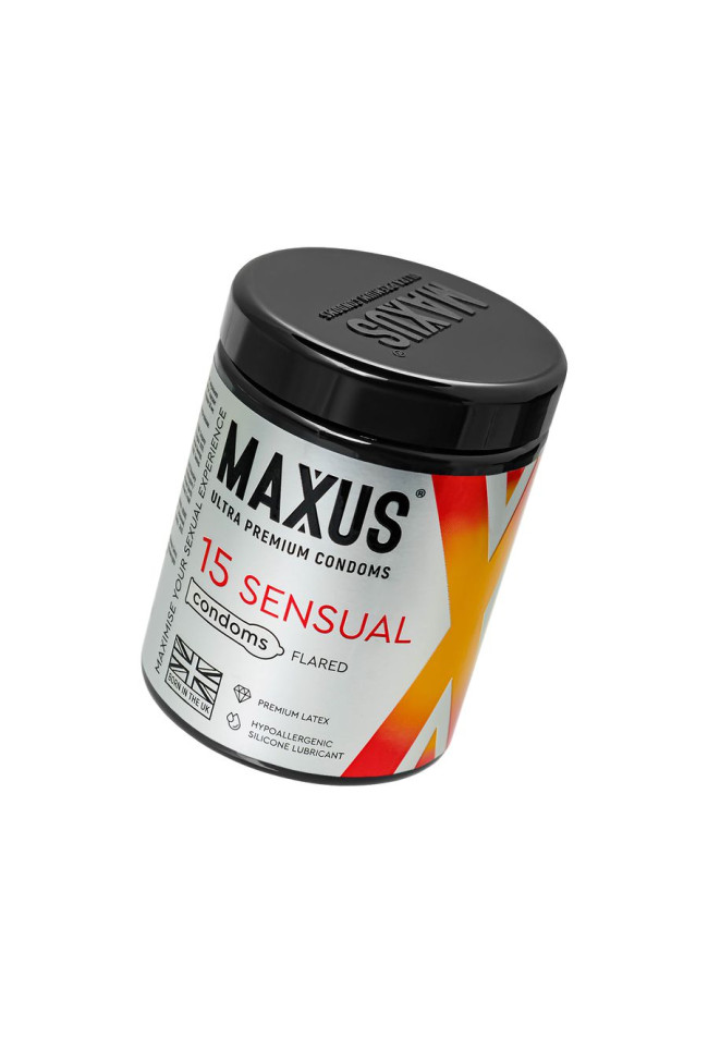 Презервативы Maxus SENSUAL, классические, латекс, 15 шт., 400