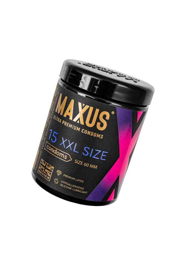 Презервативы Maxus XXL, латекс, увеличенный размер 15 шт., 403