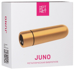Металлическая вибропуля Hot Planet Juno, золотистая