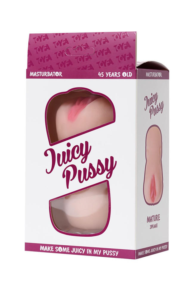 МАСТУРБАТОР РЕАЛИСТИЧНЫЙ TOYFA JUICY PUSSY, MATURE, ВОЗРАСТНАЯ СЕРИЯ 45 ЛЕТНЯЯ, ВАГИНА, TPR, ТЕЛЕСНЫ, 893033