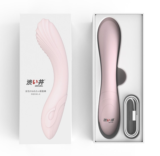 Японский Гнущийся вибратор DRYWELL V-30 с 6 скоростями(розовый), V-30