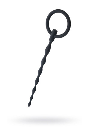 Уретральный плаг Black&Red by TOYFA, силикон, чёрный, 16 см