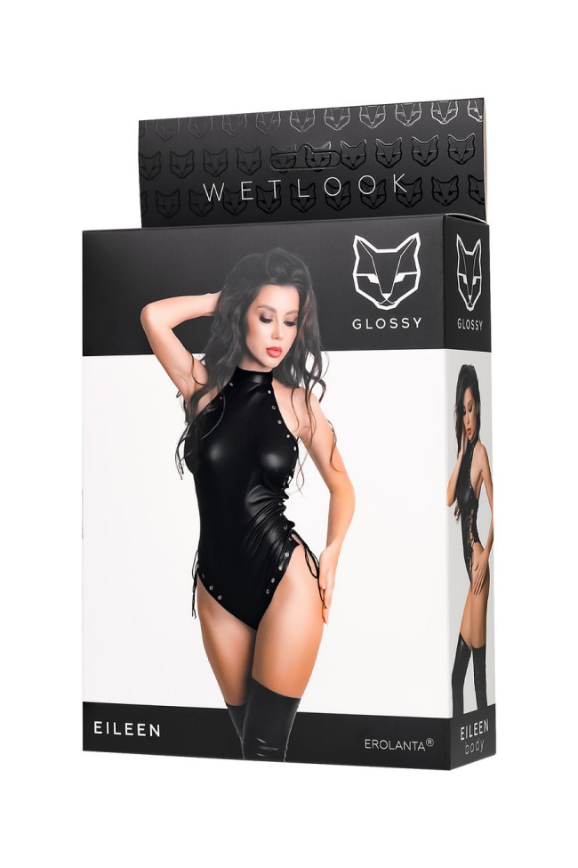 Боди Glossy Eileen из материала Wetlook, XL, 955042-XL