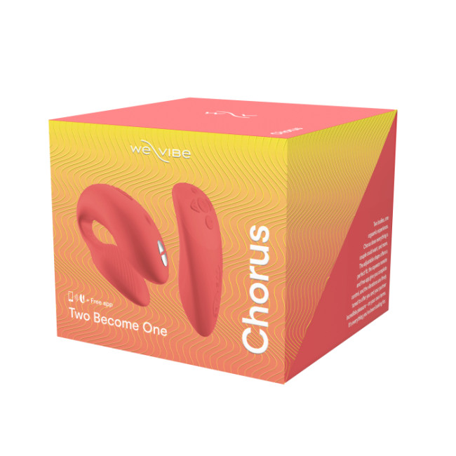 Сенсорный вибромассажер для пар We-Vibe Chorus Crave Coral, SNHR3SGA
