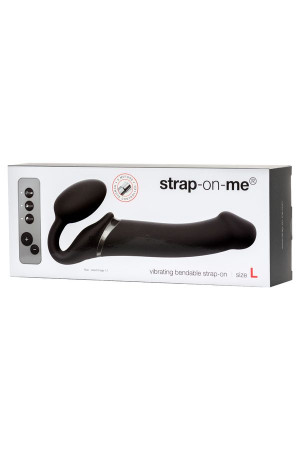 Strap-on-me Страпон из силикона 3 motors L, black, 25 см, L