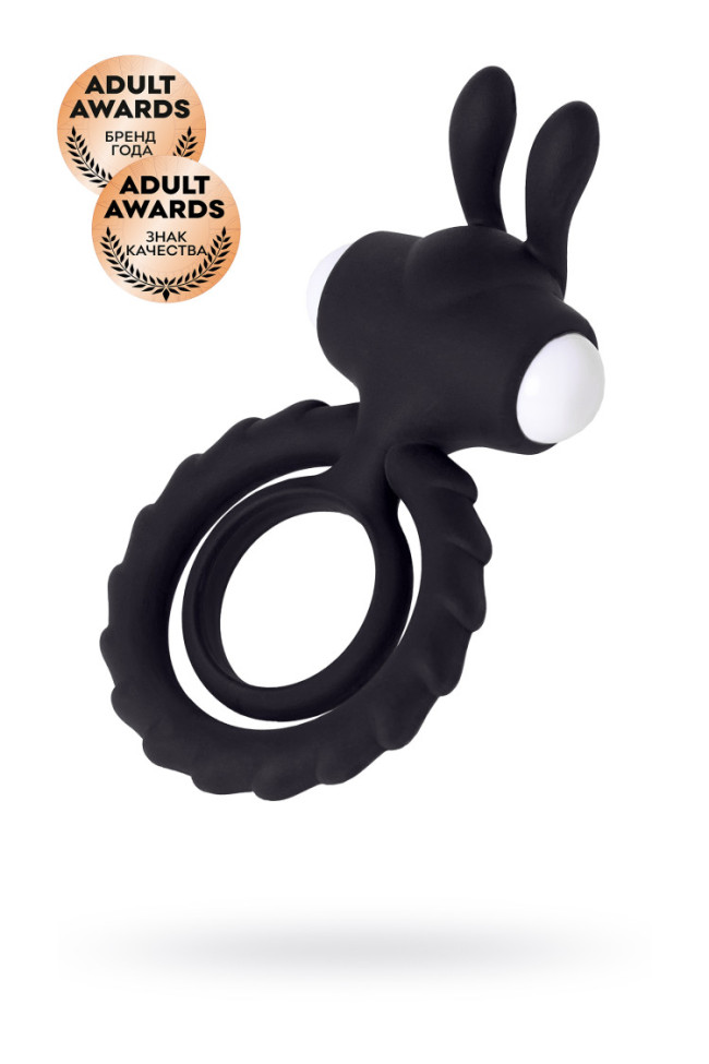 ЭРЕКЦИОННОЕ КОЛЬЦО НА ПЕНИС JOS BAD BUNNY, СИЛИКОН, ЧЁРНЫЙ, 9 СМ, 782018