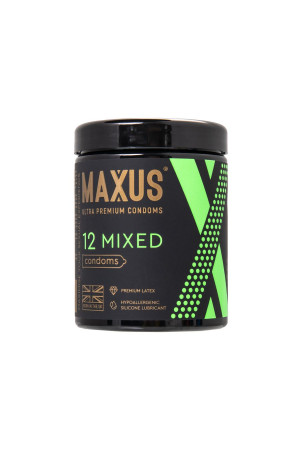 Презервативы Maxus Mixed, набор, латекс, 12 шт.