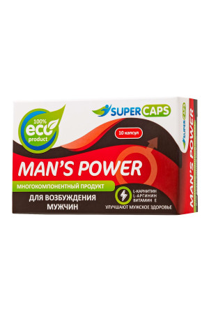 Капсулы Man's Power, возбуждающее средство, 10 шт