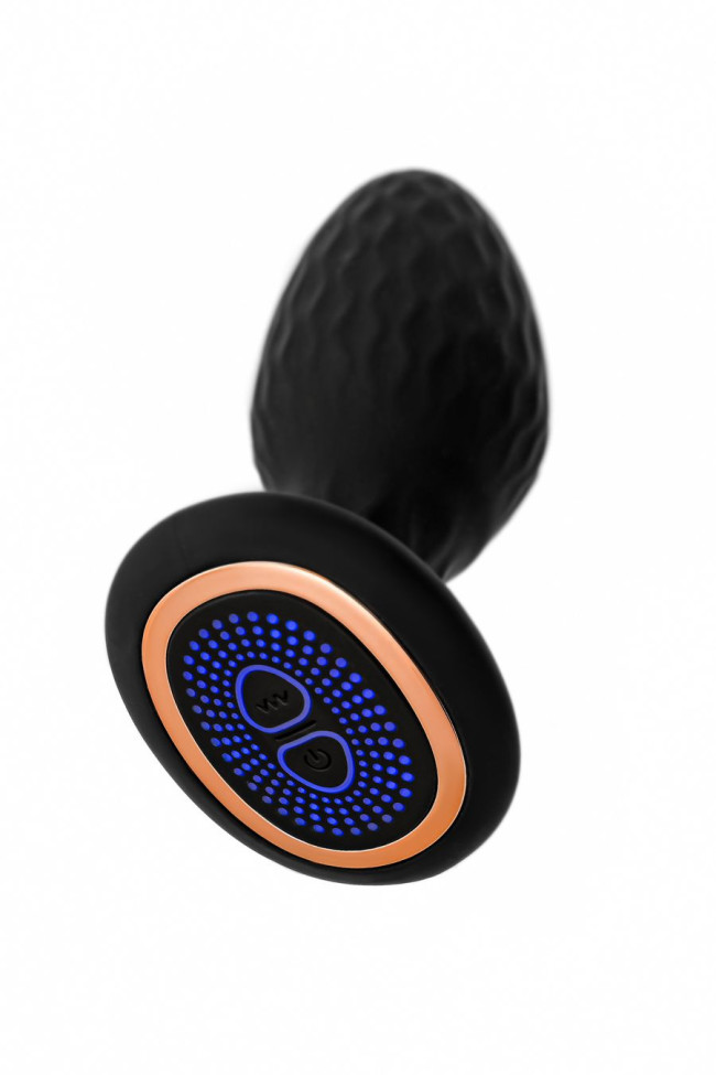 Анальная вибровтулка с ротацией POPO Pleasure Tucana, с управлением от приложения и пульта, силикон, 731456