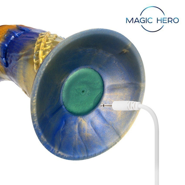 ВИБРОМАССАЖЁР L 215 мм D 52 мм, 10 режимов вибрации, дистанционный пульт, MH-13042